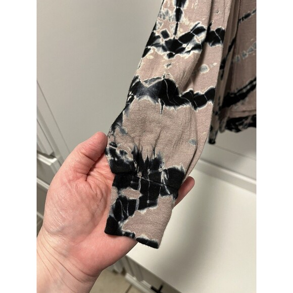 Young Fabulous & Broke Tie Dye Long Sleeve Top Linen Blend Size XS - Picture 5 of 7